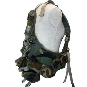 US Army Tactical Enhanced Load Bearing Vest LBV Woodland Camouflage SP0100